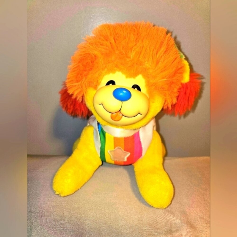 1983 Vintage Hallmark Rainbow Brite Puppy Bright Plush Dog 12inch Mattel